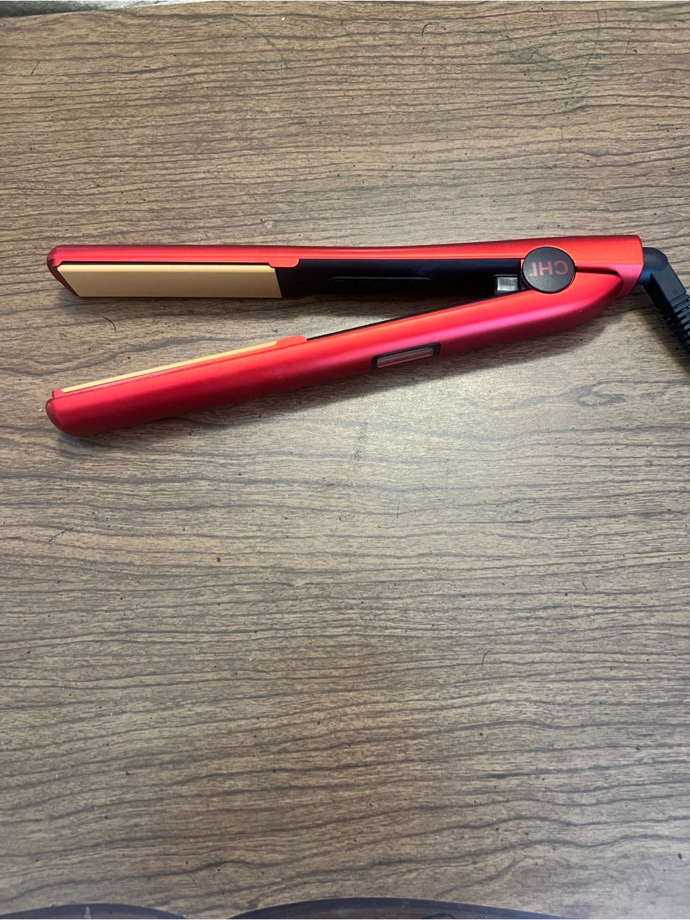 CHI Red Ceramic Flat Iron Hair Straightener - Smooth Professional Styling